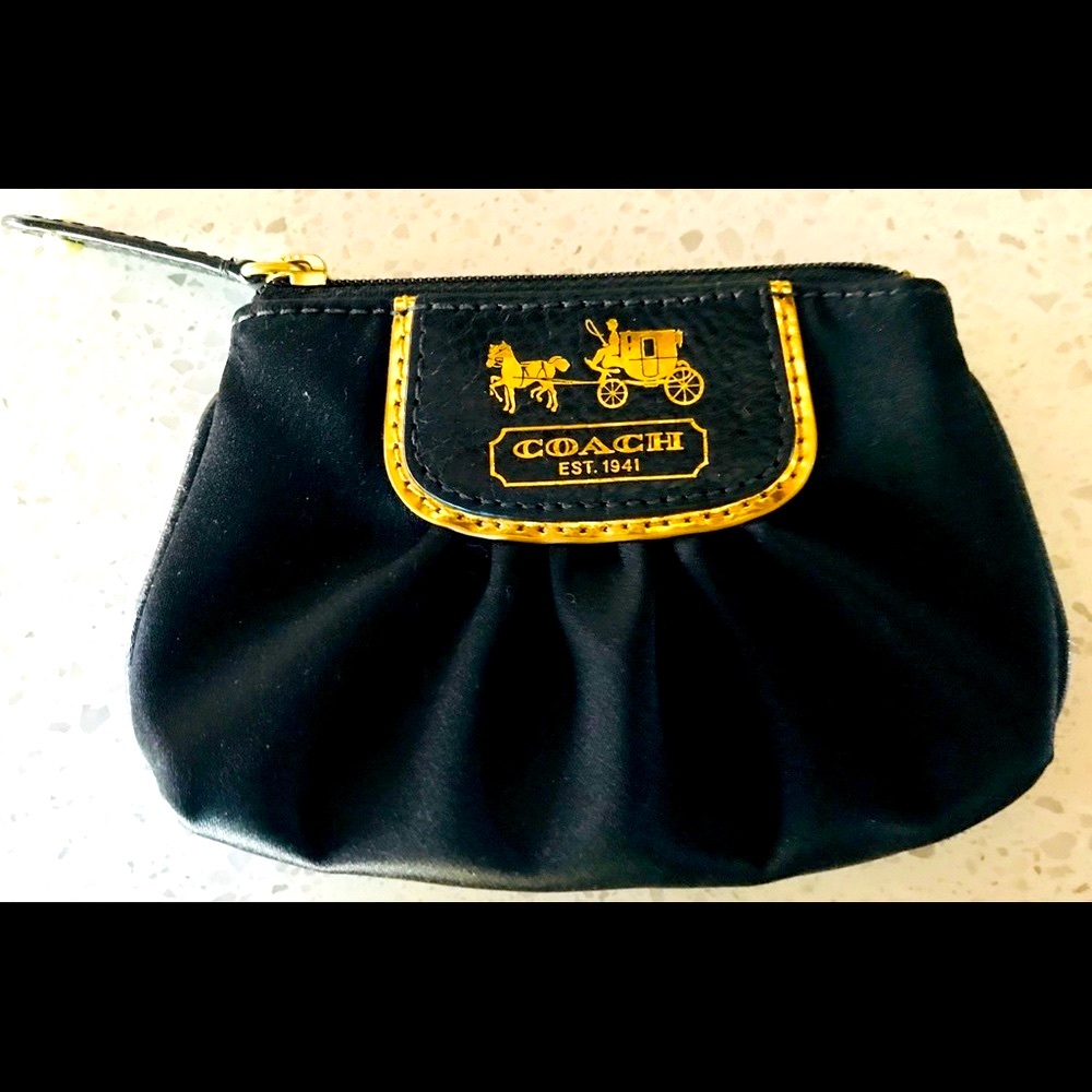 New Black Coach Handbag and Coin Wallet - Picture 6 of 9